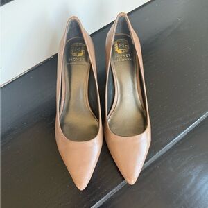 Monet Women's Brown Leather Heels